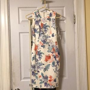 Calvin Klein printed watercolor dress